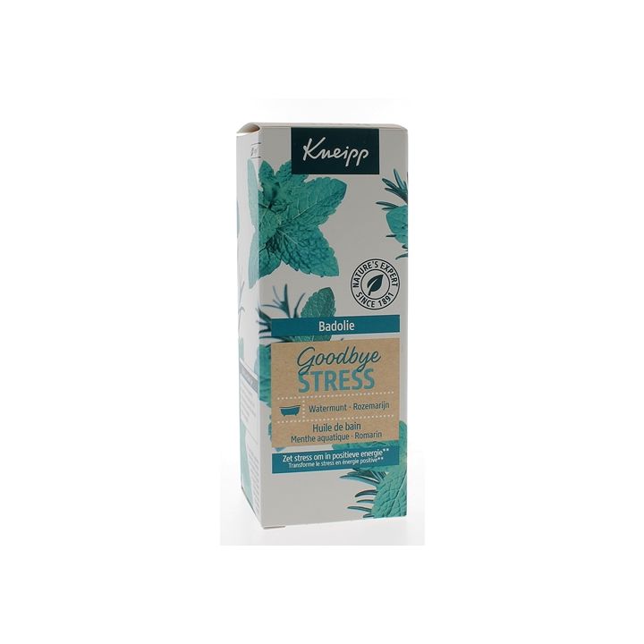 Huile de bain Goodbye Stress menthe aquatique romarin Kneipp - flacon de 100 ml