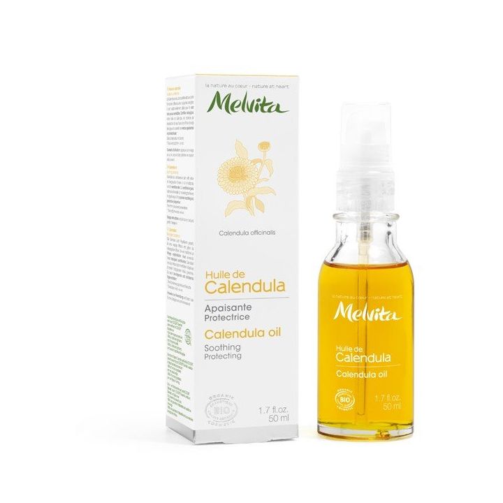 Huile de calendula bio Melvita - flacon pompe 50 ml