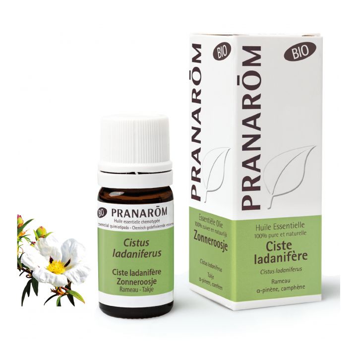 Huile essentielle de Ciste ladanifère bio Pranarôm - flacon de 5 ml