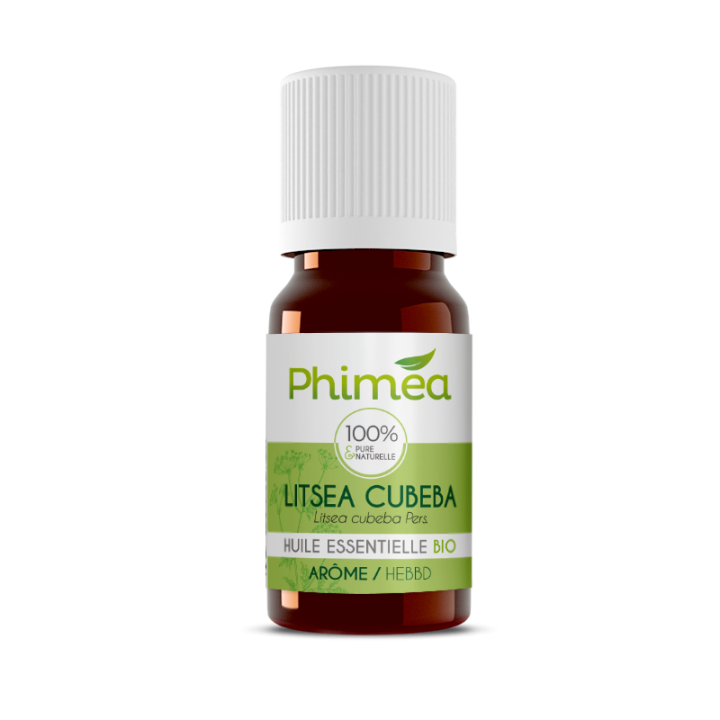 Huile essentielle de listée citronnée bio Phimea - flacon de 10 ml