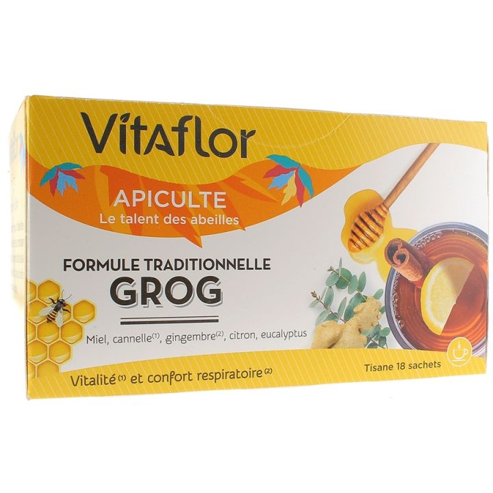 Infusion GROG Vitaflor - Boite de 18 sachets