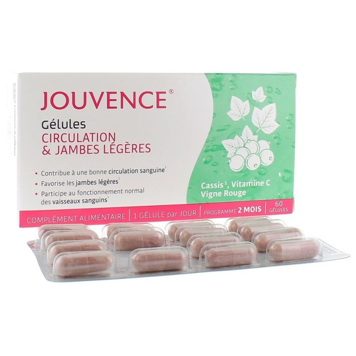 Circulation & jambes légères Jouvence  - boîte de 60 gélules