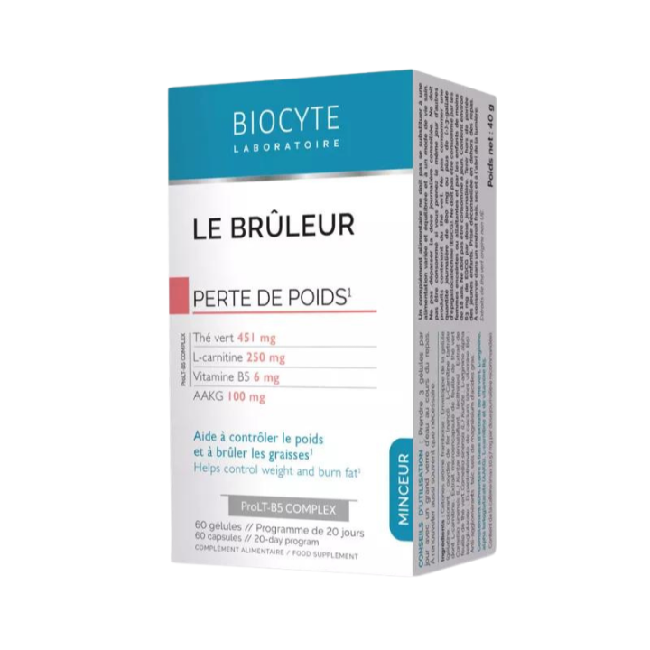 Le Brûleur Biocyte - boite de 60 gélules