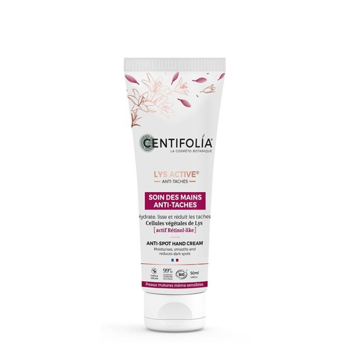 Lys Active Soin des mains anti-taches bio Centifolia - tube de 50ml