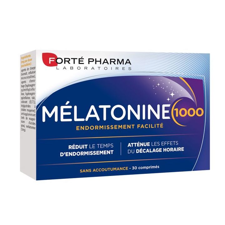 Mélatonine 1000 Forté pharma - boîte de 30 comprimés