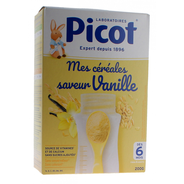 Mes céréales saveur vanille Picot - boite de 200g