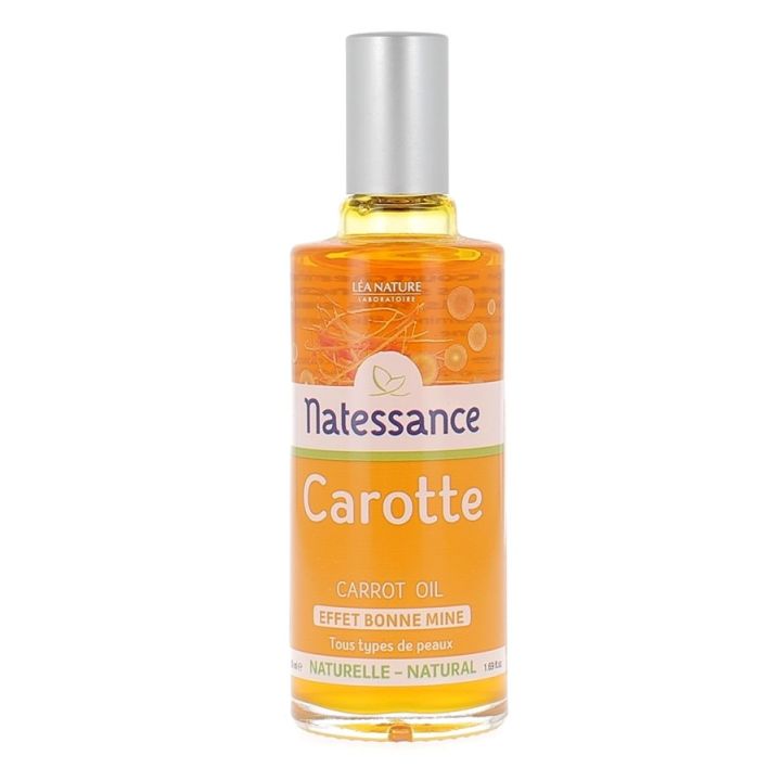 Natessance huile teint hâlé carotte Léa Nature - flacon de 50 ml