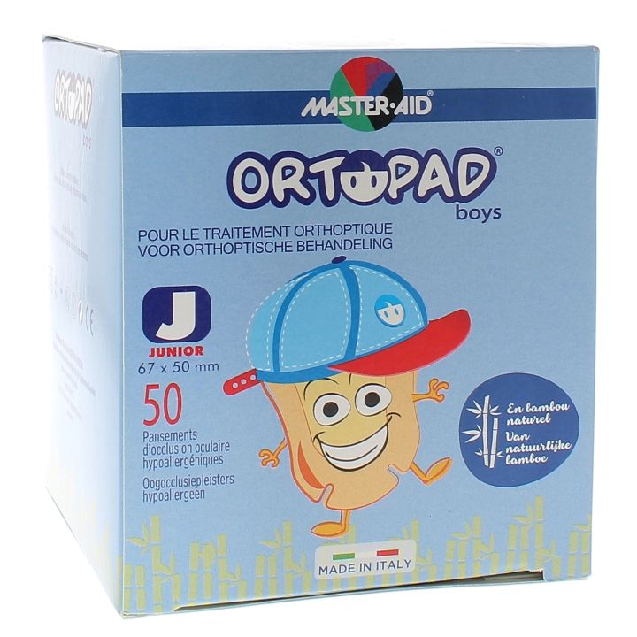 Pansement ophtalmique Boys Ortopad - boîte de 50 pansements