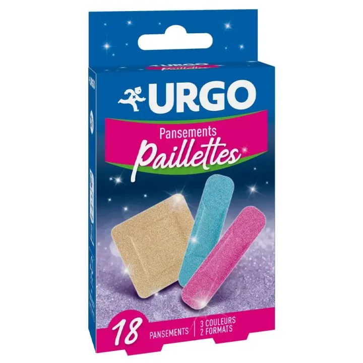 Pansements paillettes Urgo - boîte de 18 pansements