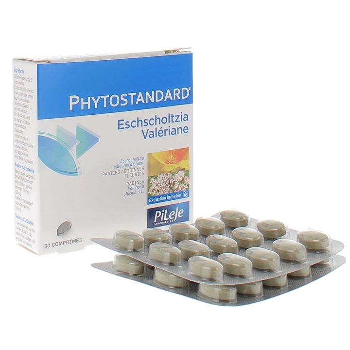 Phytostandard d'eschscholtzia et de valériane Pileje - boîte de 30 comprimés