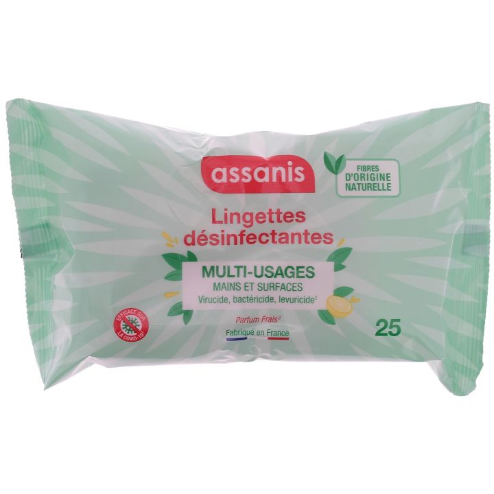 Lingettes désinfectantes multi-usages Assanis