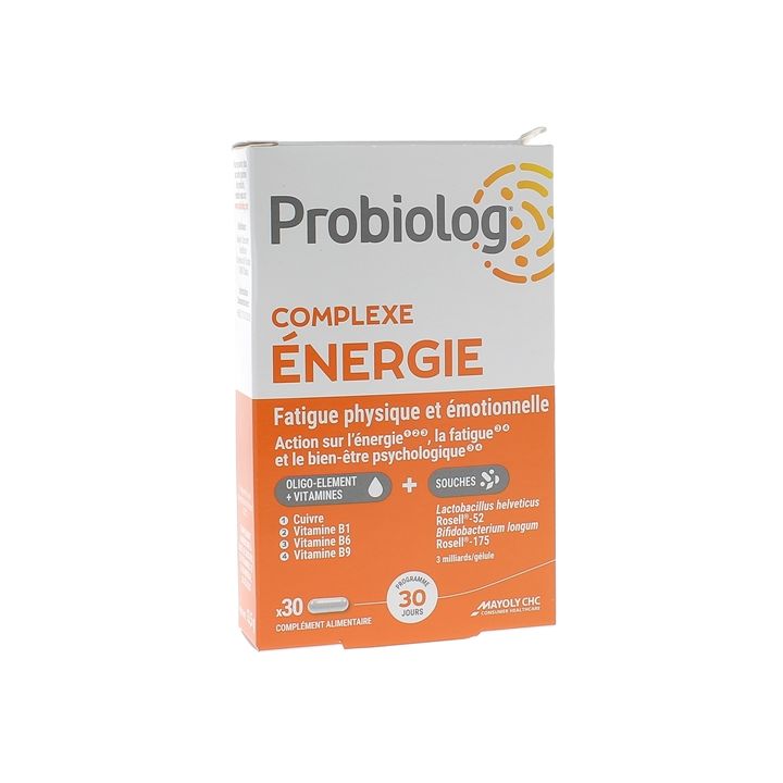 Probiolog Complexe Energie Mayoly Spindler - boîte de 30 gélules