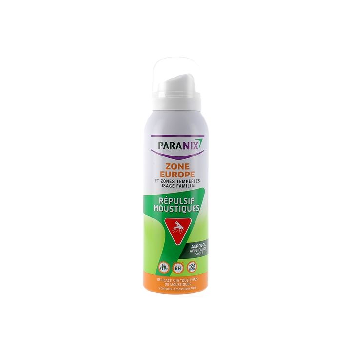 Répulsif moustiques zone Europe Paranix - spray de 125 ml