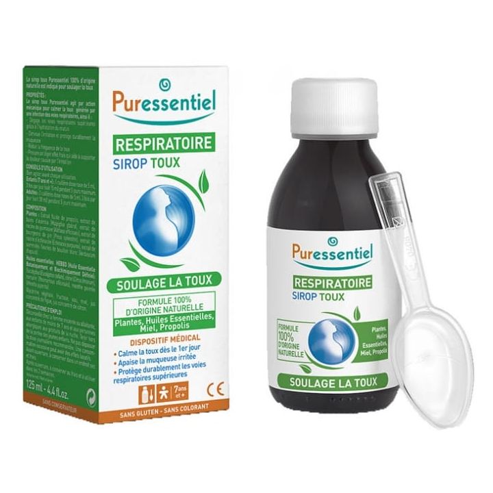 Respiratoire sirop toux Puressentiel - flacon de 125 ml