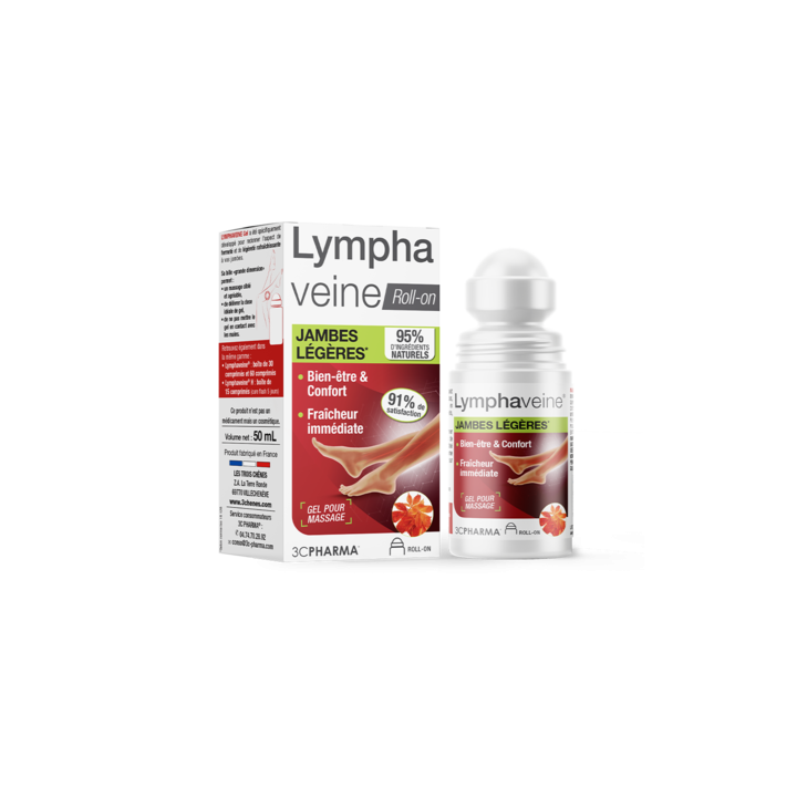 Roll-on Lymphaveine 3C Pharma - roll-on de 50 ml
