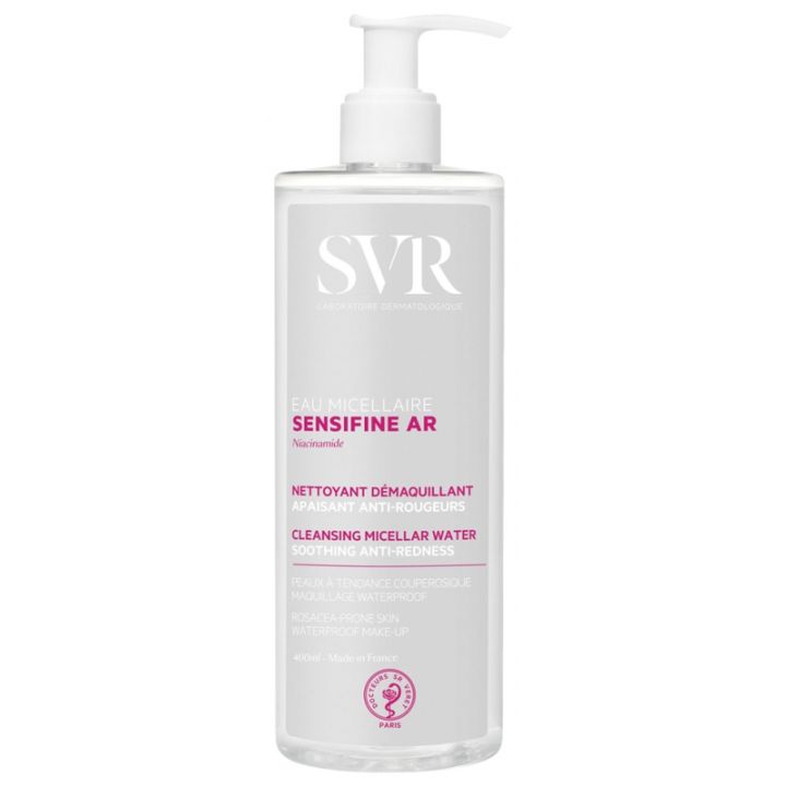Sensifine AR eau micellaire peaux sensibles à rougeurs SVR