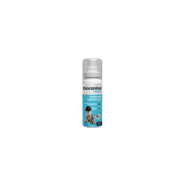 Shampoing sans rinçage chien et chat Biocanina - spray de 100ml