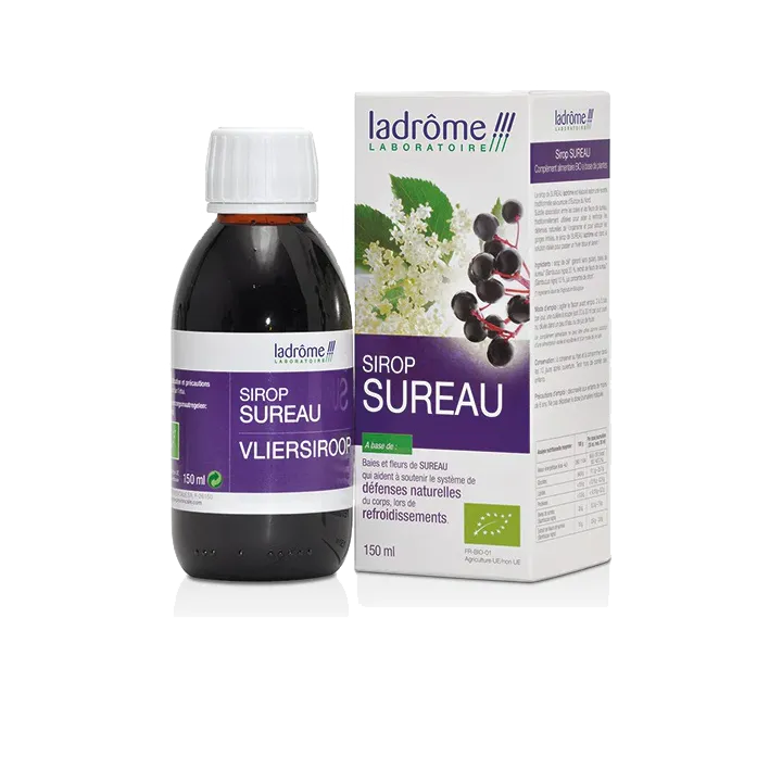 Sirop de sureau bio Ladrôme - flacon de 150ml