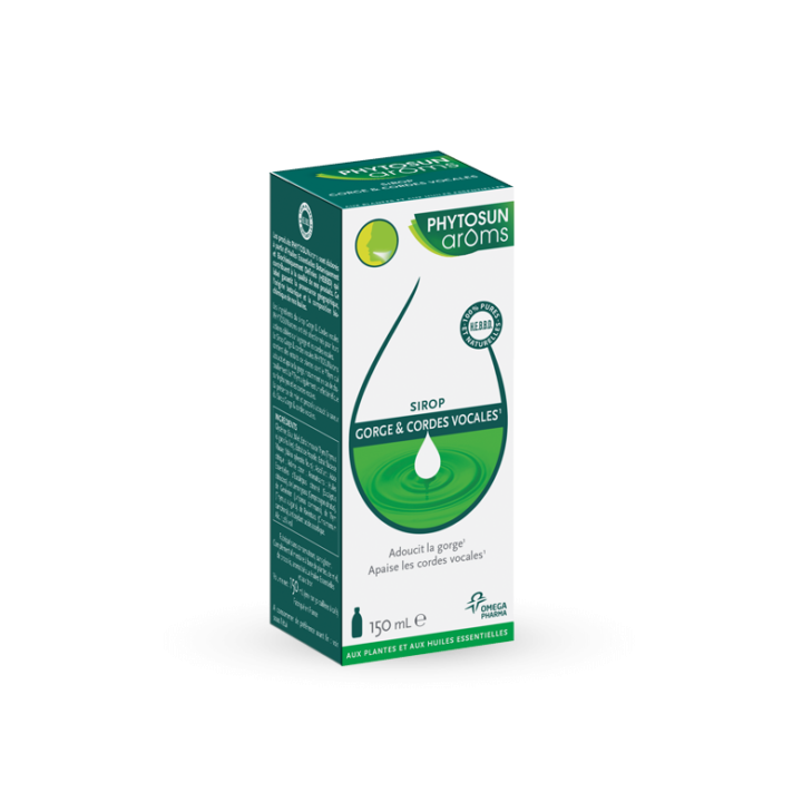 Sirop gorge et cordes vocales Phytosun arôms - flacon de 150 ml