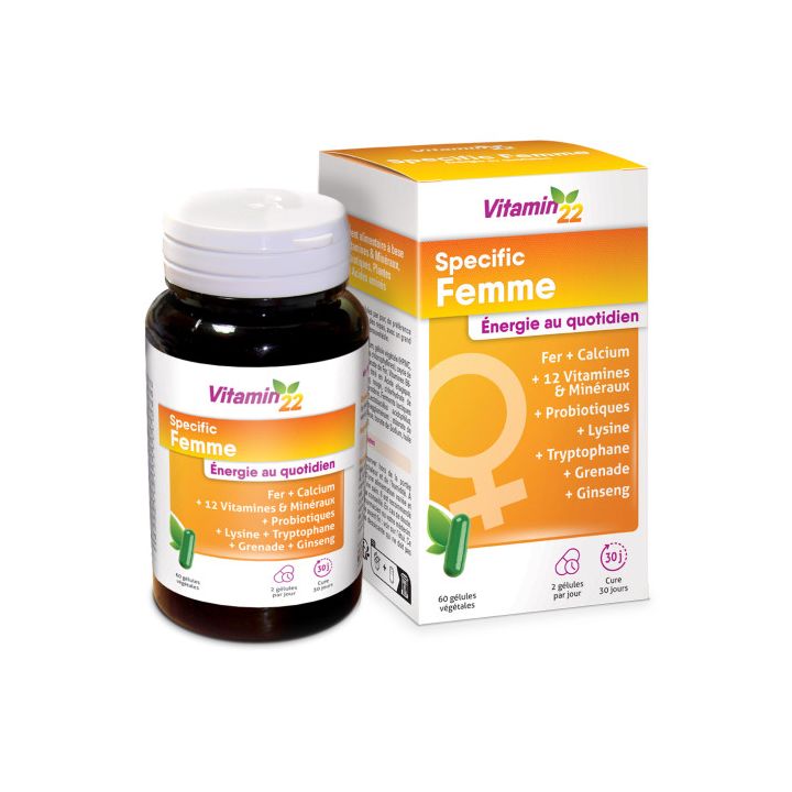 Vitamin 22 Specific femme Ineldea - boite de 60 gélules