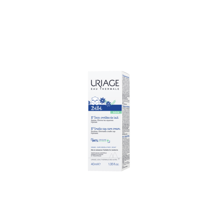 Soin Croûtes de lait crème régulatrice apaisante Uriage - tube de 40 ml