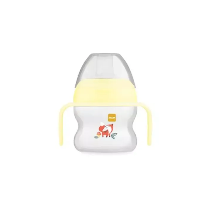 Tasse à bec souple 6mois et plus jaune MAM - 1 tasse de 150ml