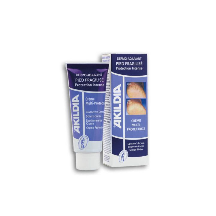 Crème multi-protectrice Akildia pied diabétique - tube de 75 ml