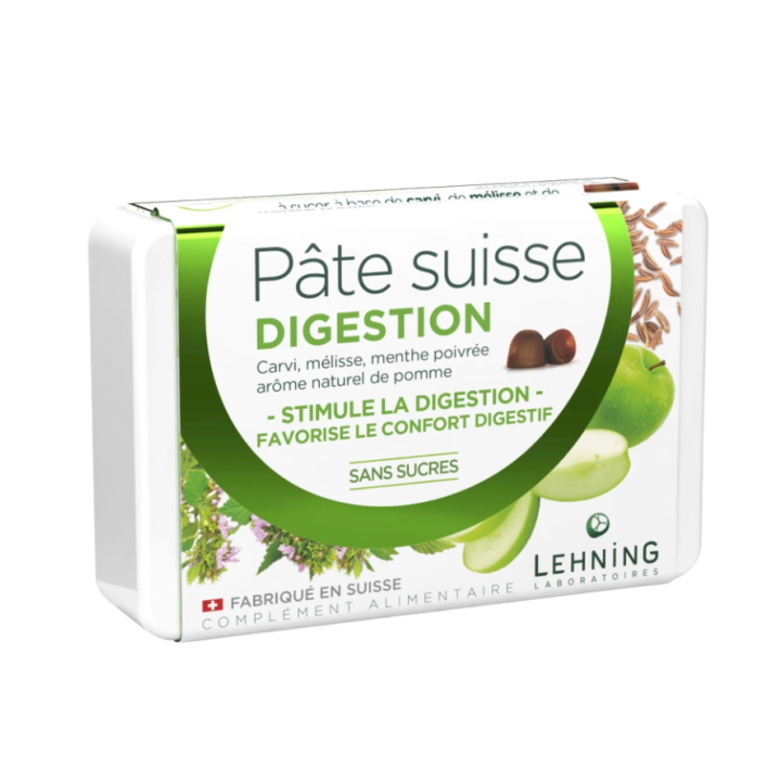 Pâte suisse digestion Lehning - boite de 40 gommes