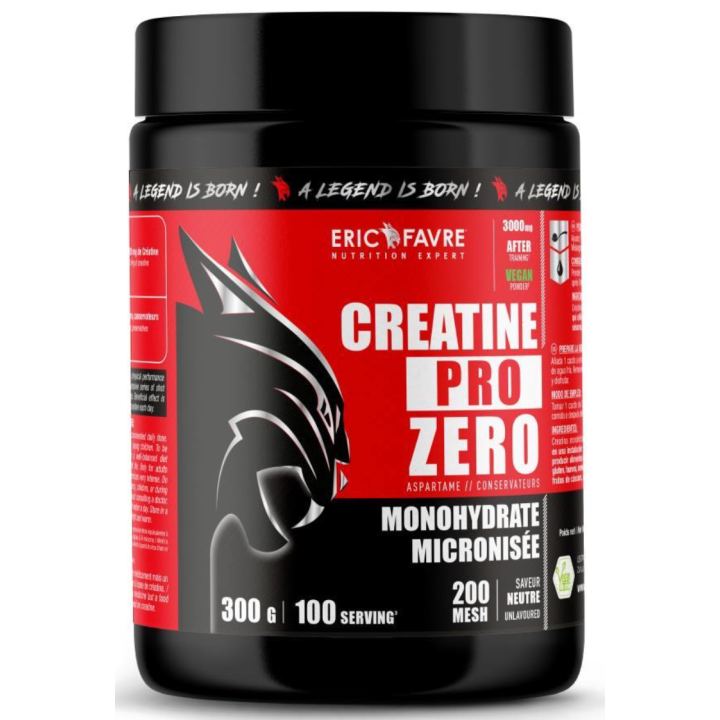 Creatine pro zero Eric Favre - pot de 300g 