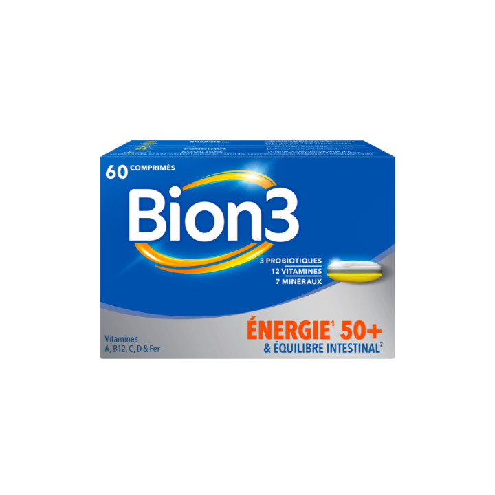 Bion 3 Energie 50+ et équilibre intestinal
