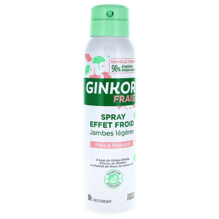 Ginkor Frais Spray effet froid jambes légères - spray de 125 ml