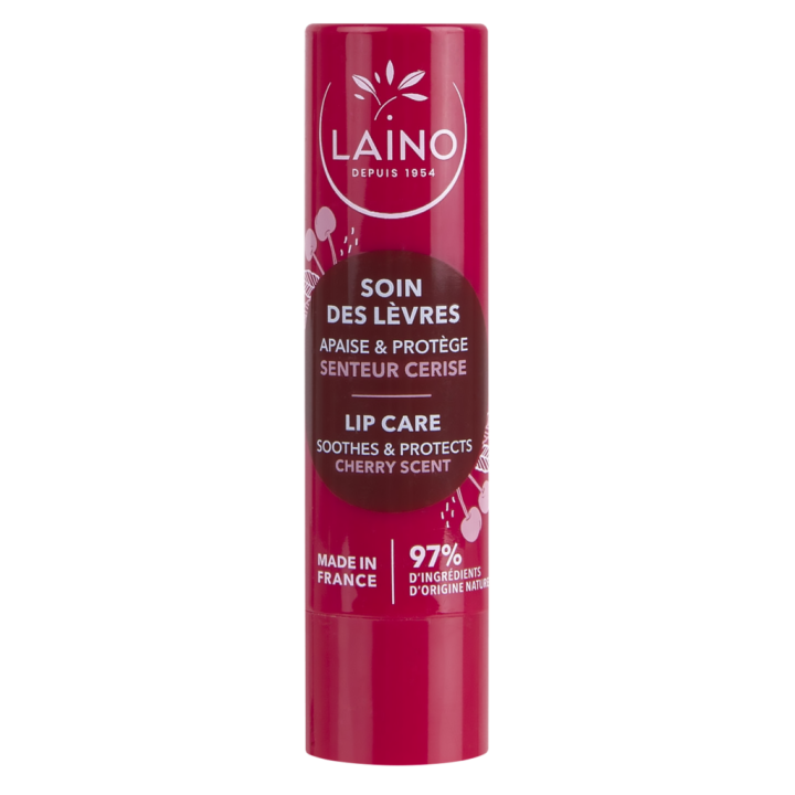 Soin des lèvres parfum cerise Laino - stick de 4g