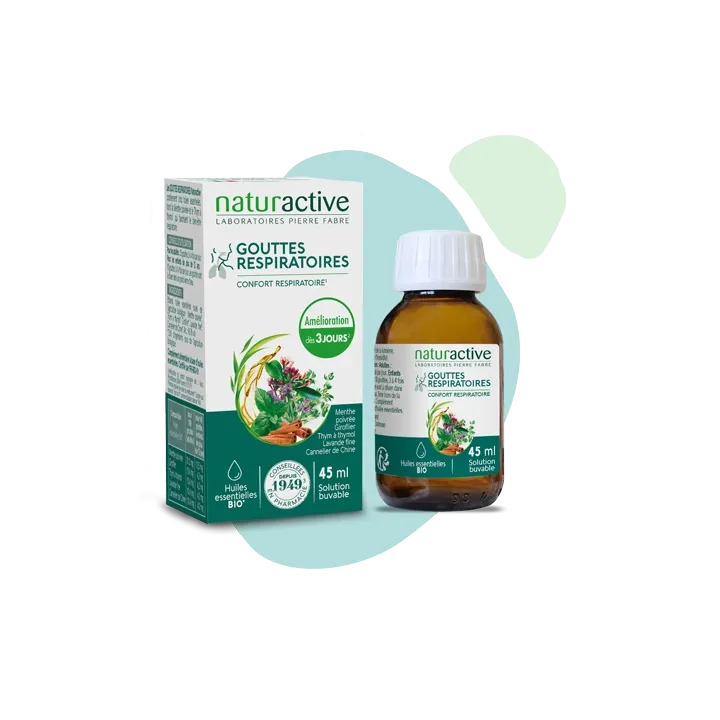 Gouttes respiratoires Naturactive - flacon de 45 ml