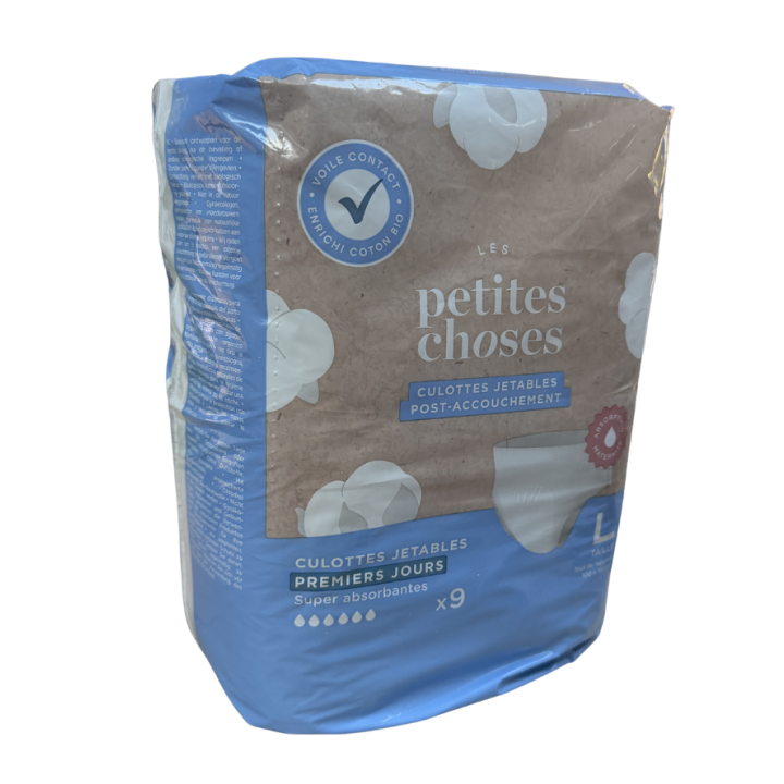 Culottes jetables post-accouchement taille L Les Petites Choses - sachet de 9 culottes