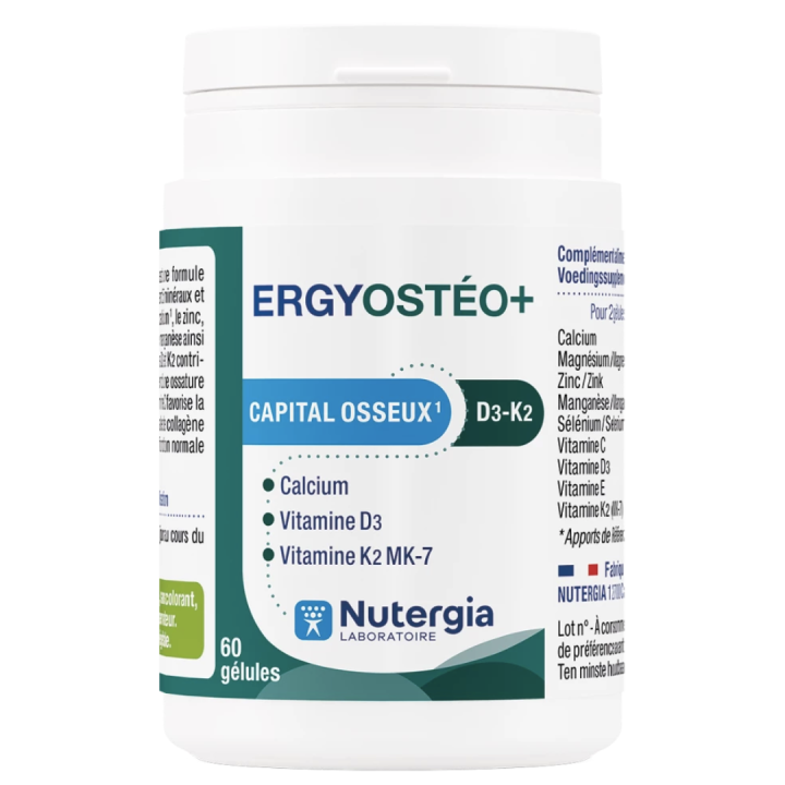 Ergyostéo+ capital osseux Nutergia - pot de 60 gélules