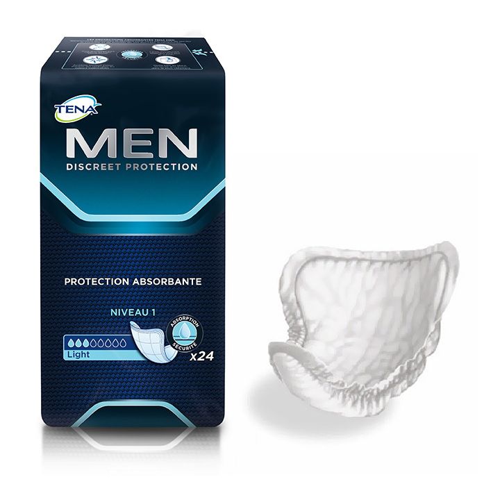 Active fit Light niveau 1 Tena Men - sachet de 24 protections de taille 46-56