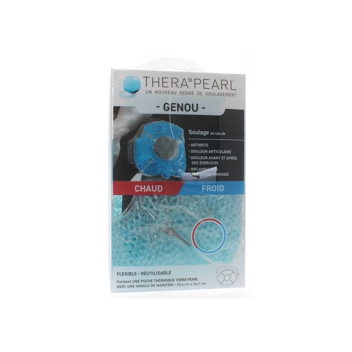 Théra Pearl genou patch chaud froid - 1 patch réutilisable