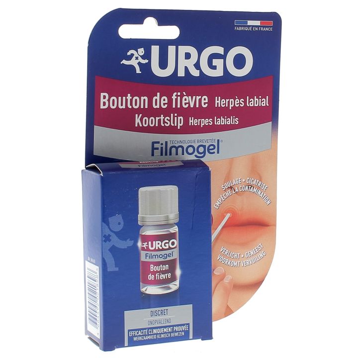 Filmogel bouton de fièvre herpès labial Urgo - flacon de 3 ml
