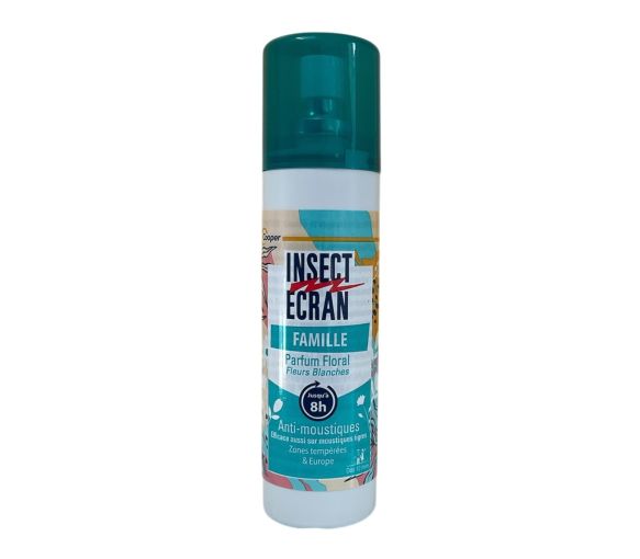 Spray répulsif anti-moustiques famille parfum floral Insect Ecran - spray de 100ml
