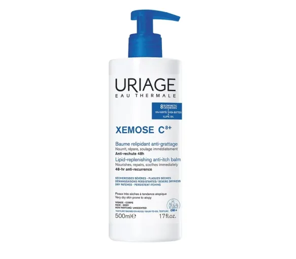 Xémose C8+ baume relipidant anti-grattage Uriage - flacon pompe de 500 ml - image 1