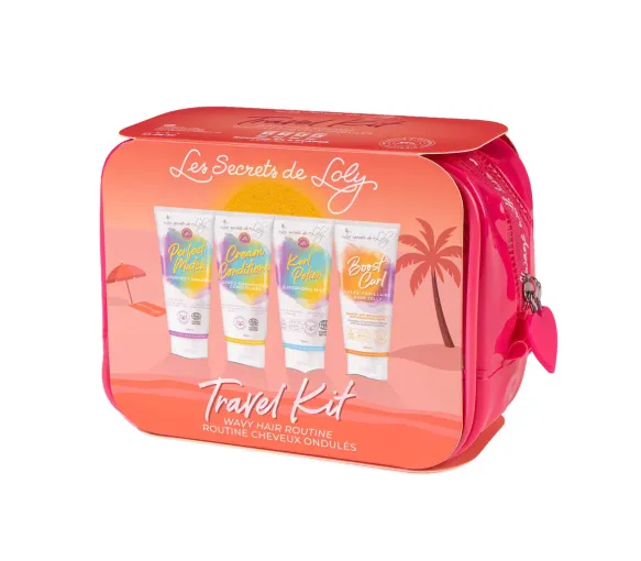 Trousse de voyage cheveux ondulés Les secrets de Loly - trousse de 4 produits - image 1