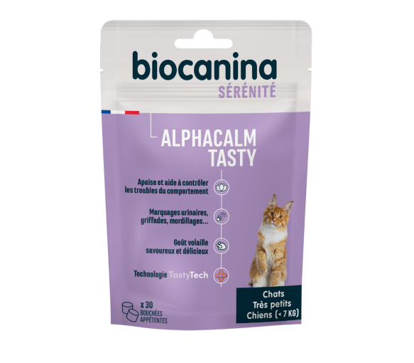 Alphacalm Tasty Chat Biocanina - sachet de 30 bouchées - image 1
