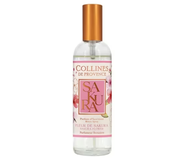 Parfum d'intérieur fleur de sakura Collines de Provence - flacon de 100ml