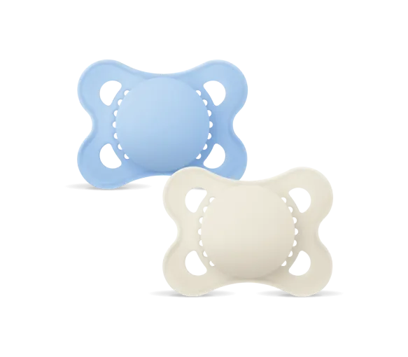 Sucette original silicone 2-6 mois Mam - boite de 2 sucettes - bleu