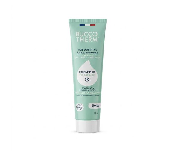 Pate dentifrice à l'eau thermale haleine pure menthe Buccotherm - tube de 75ml