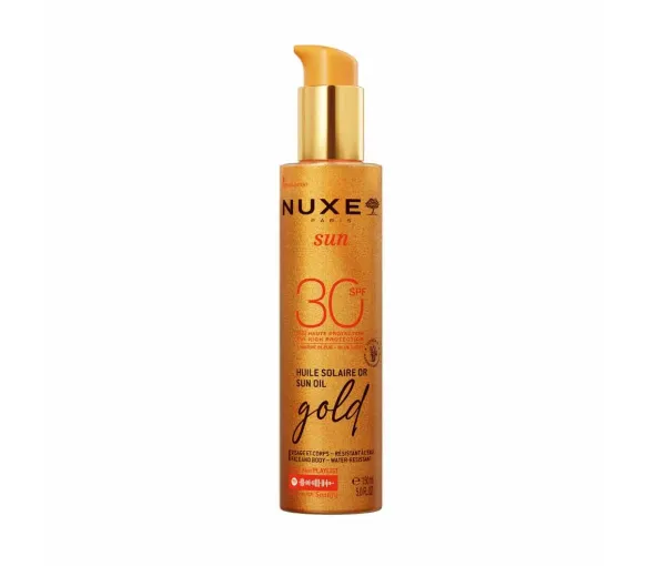 Sun huile solaire or SPF30 Nuxe - flacon-pompe de 150ml - image 1
