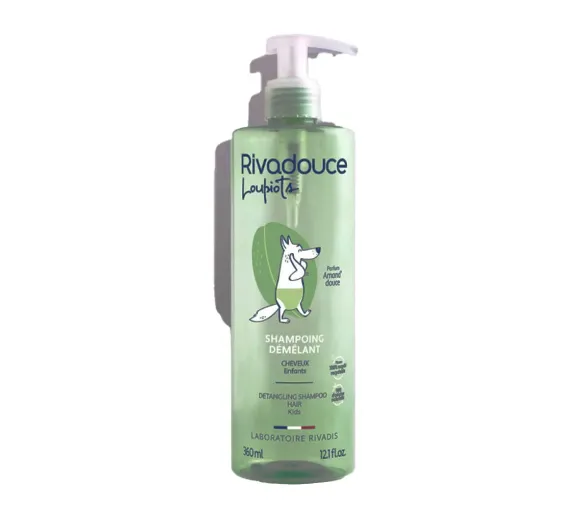 Shampoing démêlant enfants amand'douce Rivadouce - flacon-pompe de 360ml