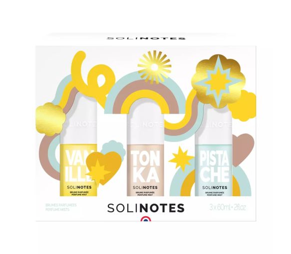 Coffret brumes parfumées Vanille Tonka Pistache Solinotes – 3 produits - image 1