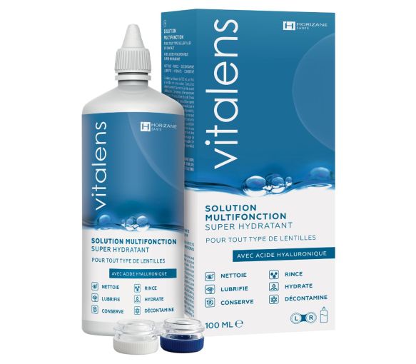 Vitalens solution multifonction pour lentilles de contact - flacon de 100 ml - image 1