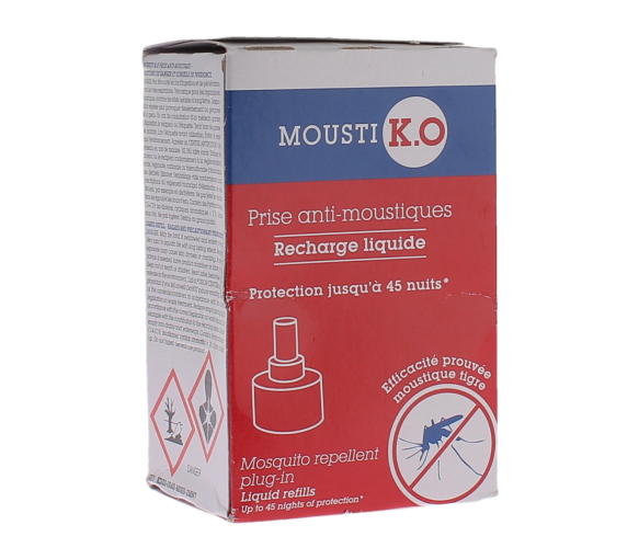Mousti K.O recharge liquide pour prise anti-moustiques Marque verte - une recharge de 33ml - image 1